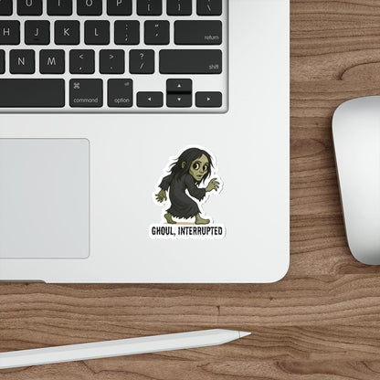 Ghoul, Interrupted Halloween Die-Cut Stickers | Spooky Decor for Halloween, Gifts for Ghoulish Fans, Laptop Stickers, Witchy Accessories