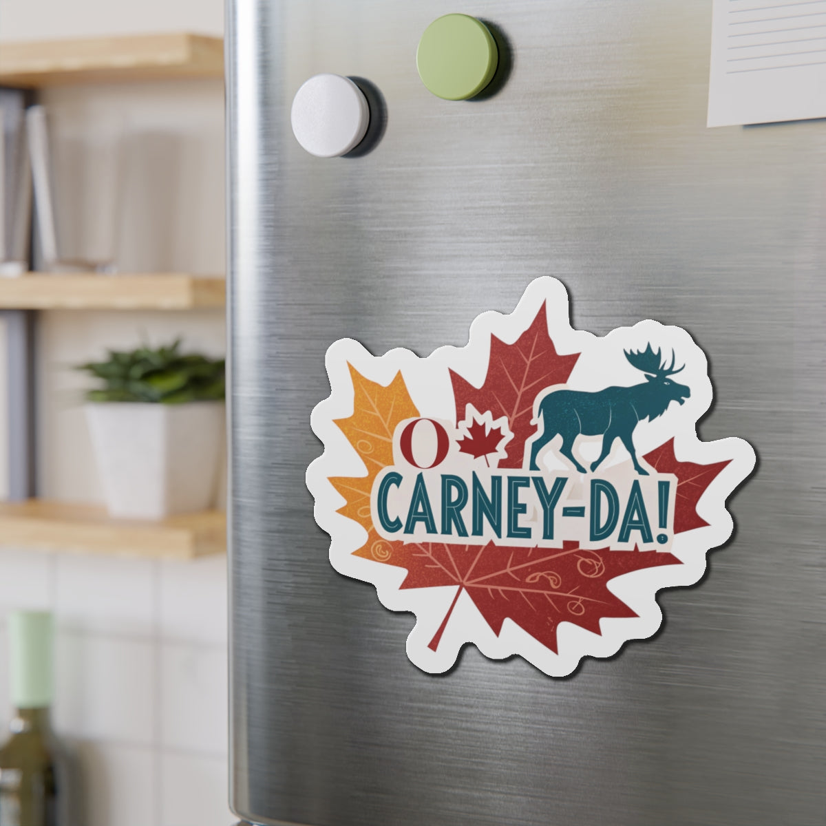 O Carney-da! Mark Carney Die-Cut Magnets | Perfect for Fans of Canada, Fun Home Decor, Gift for Friends, Celebratory Keepsake