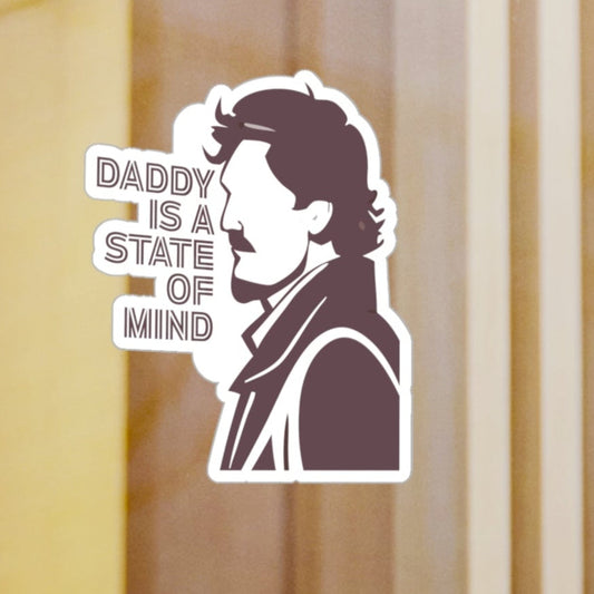 Pedro Pascal Daddy is a State of Mind Kiss-Cut Vinyl Decal - Daddy Is a State of Mind, Car Stickers, Laptop Decals, Gift for Father's Day