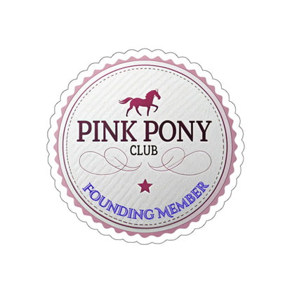 Pink Pony Club Die-Cut Stickers - Perfect for Horse Lovers, Laptop Decor, Party Favors, Scrapbooking, Gift Accessories
