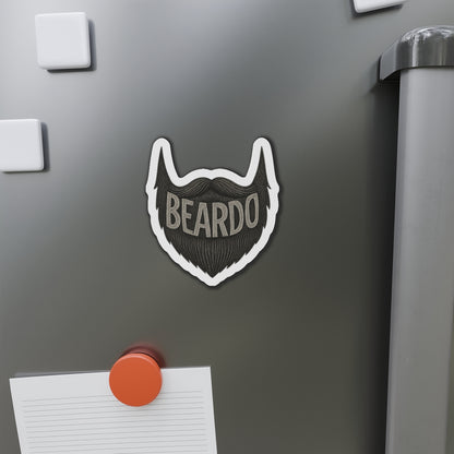 Beardo Beard-Themed Die-Cut Magnet, Fun Décor for Bearded Friends, Great Gift for Father's Day, Hipster Home Accents, Kitchen, Office