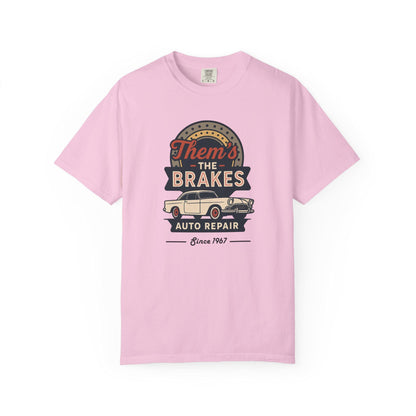 Them's The Brakes Vintage Auto Repair Graphic Tee, Unisex T-Shirt, Car Lover Gift, Dad Shirt, Classic Car Style