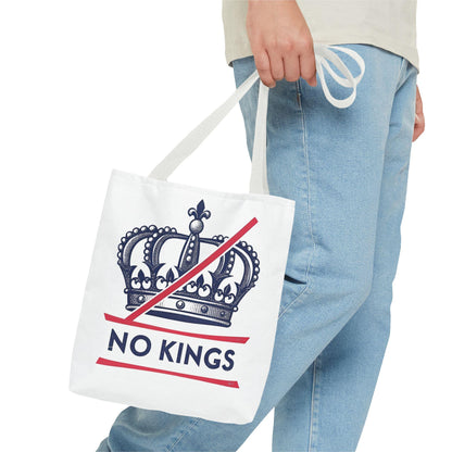 No Kings Rebel Crown Tote Bag, Stylish Canvas Tote, Unique Shopper Bag, Gift for Her, Eco-Friendly Bags, Trendy Market Tote