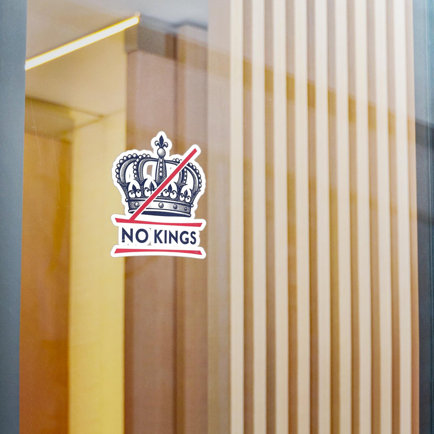 No Kings Vinyl Stickers Rebellious Vinyl Decals for Unique Personalization, No Kings Design, Creative Gifts