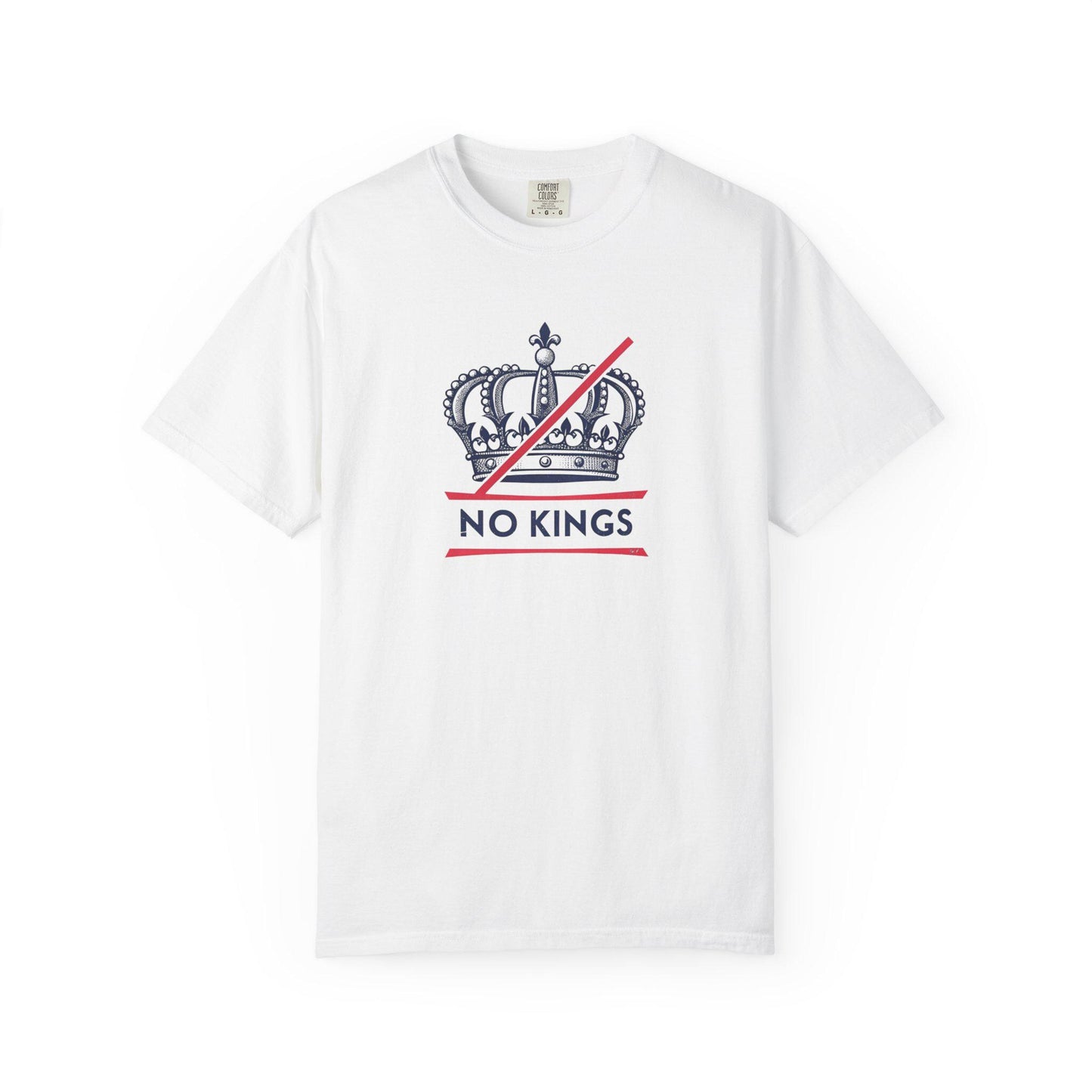 No Kings Rebel Crown T-Shirt - Unisex Garment-Dyed Tee for Festival, Casual Wear, Statement Shirt, Gift for Friends, No Kings Design