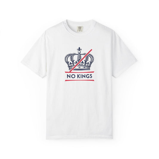 No Kings Rebel Crown T-Shirt - Unisex Garment-Dyed Tee for Festival, Casual Wear, Statement Shirt, Gift for Friends, No Kings Design