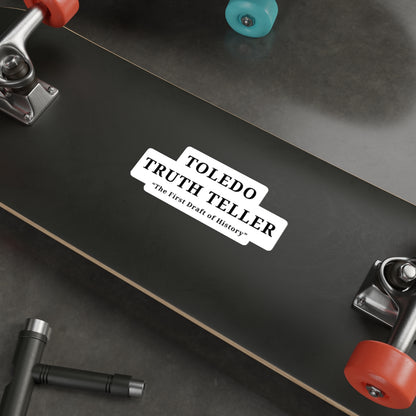Toledo Truth Teller Die-Cut Stickers, Unique Laptop Decals, History-Themed Gifts, Retro Stickers for Journal, Cool Automotive Stickers