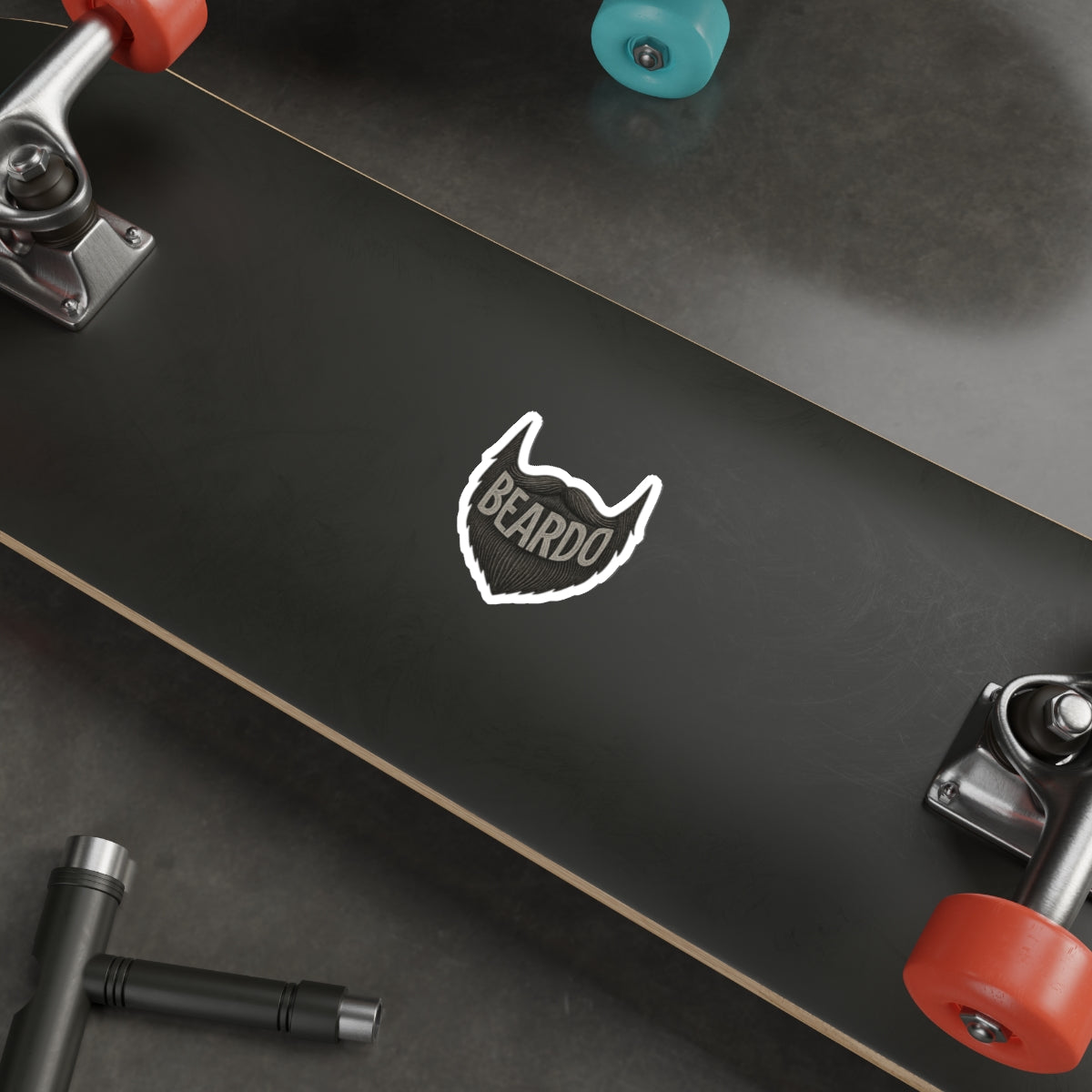 Beardo Die-Cut Stickers | Cool Beard Stickers for Men | Laptop Decals, Gift for Bearded Friends, Trendy Decor, Fun Accessories