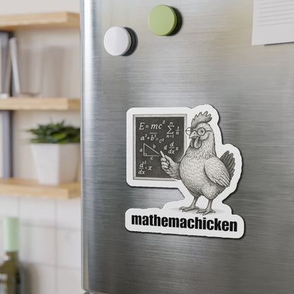 Mathemachicken | Math-Themed Die-Cut Magnets, Fun Kitchen Decor, Math Lover Gifts, Unique Fridge Decor, Educational Magnets