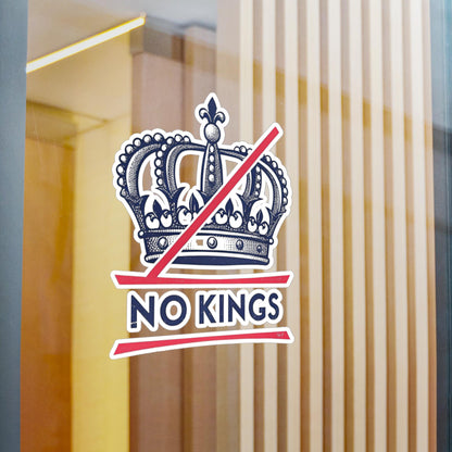 No Kings Vinyl Stickers Rebellious Vinyl Decals for Unique Personalization, No Kings Design, Creative Gifts