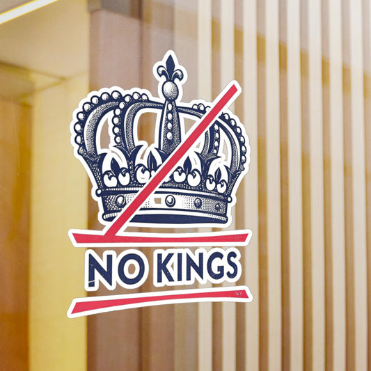 No Kings Vinyl Stickers Rebellious Vinyl Decals for Unique Personalization, No Kings Design, Creative Gifts
