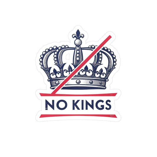 No Kings Vinyl Stickers Rebellious Vinyl Decals for Unique Personalization, No Kings Design, Creative Gifts