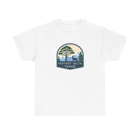 Foxtrot Delta Tango Nature Tee - Unisex Cotton Shirt for Outdoor Lovers