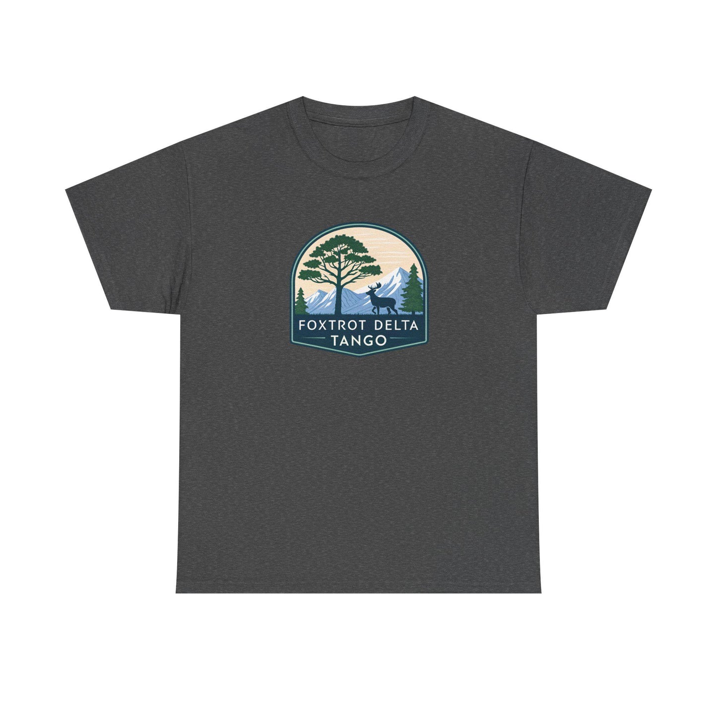 Foxtrot Delta Tango Nature Tee - Unisex Cotton Shirt for Outdoor Lovers