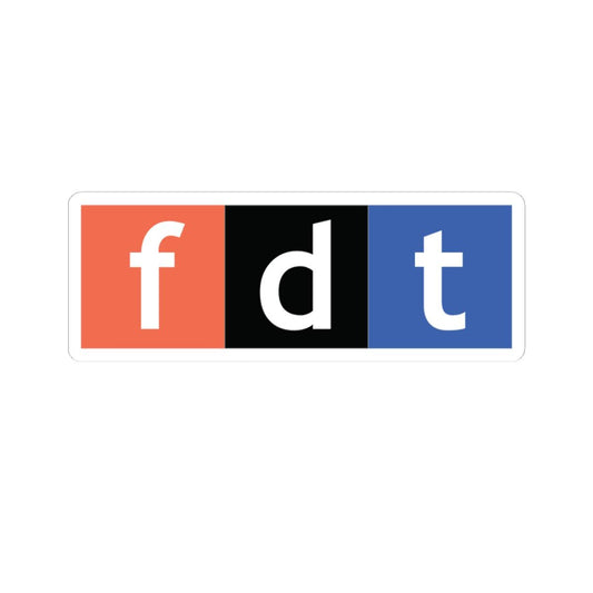 NPR Parody Logo Sticker - FDT - Stylish Kiss-Cut Stickers for Personalization, Laptop Decor, Scrapbooking, Gift Ideas, Home Office