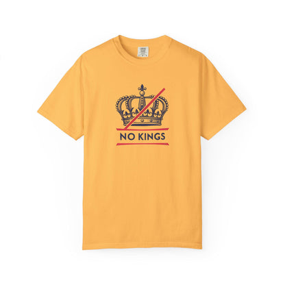 No Kings Rebel Crown T-Shirt - Unisex Garment-Dyed Tee for Festival, Casual Wear, Statement Shirt, Gift for Friends, No Kings Design