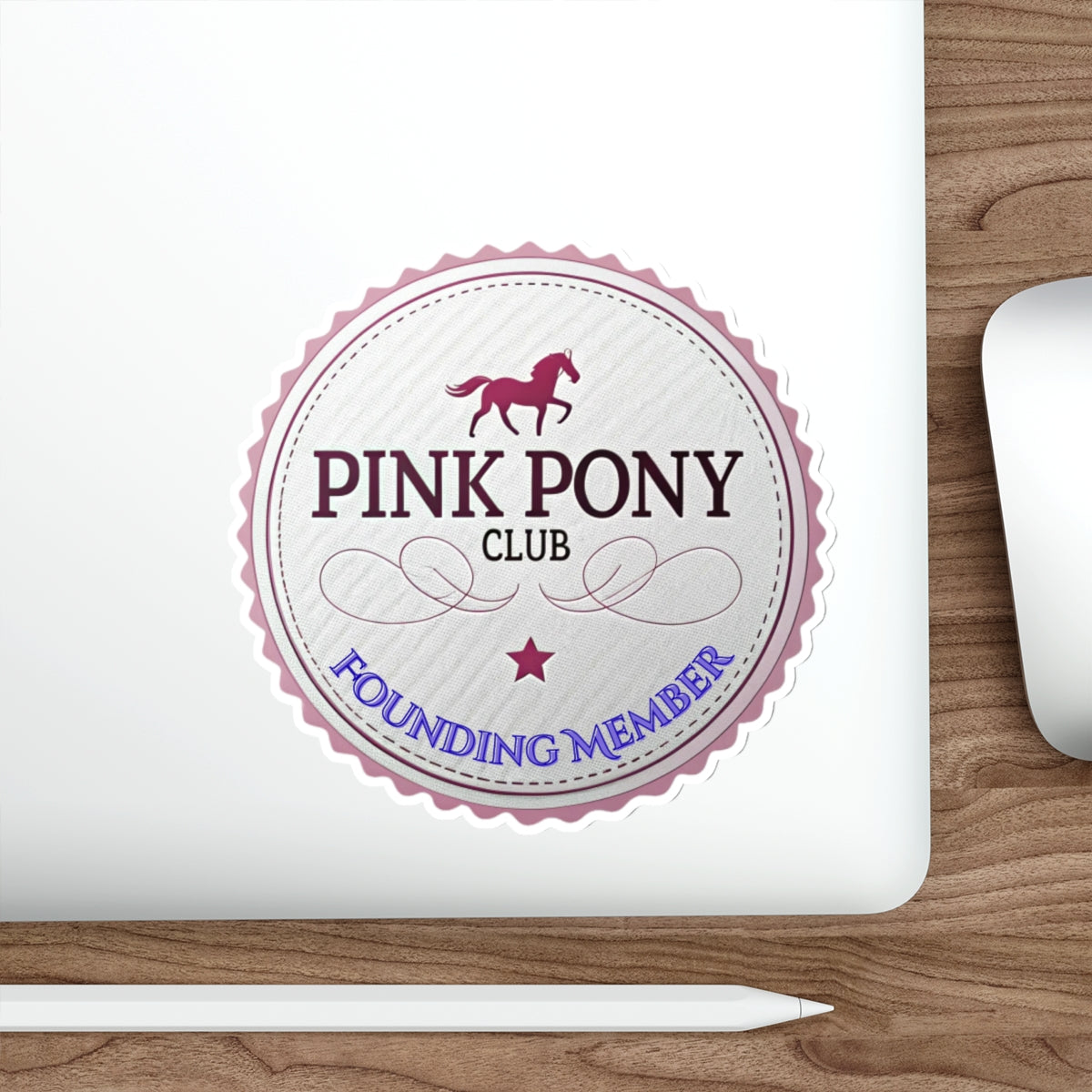 Pink Pony Club Die-Cut Stickers - Perfect for Horse Lovers, Laptop Decor, Party Favors, Scrapbooking, Gift Accessories