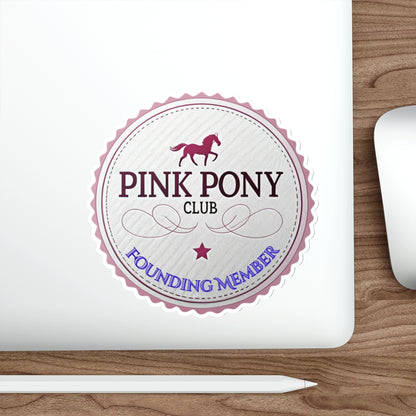 Pink Pony Club Die-Cut Stickers - Perfect for Horse Lovers, Laptop Decor, Party Favors, Scrapbooking, Gift Accessories