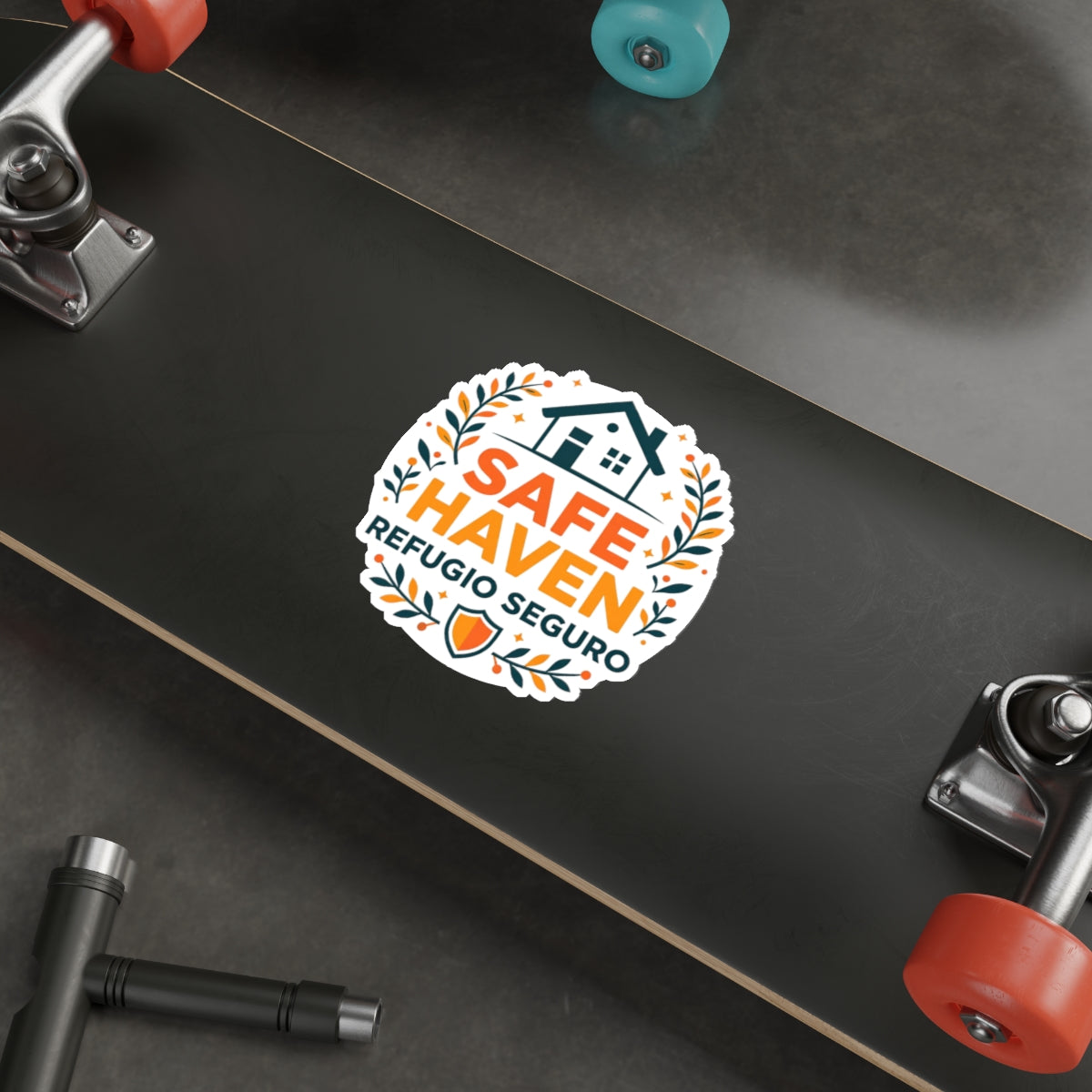 Safe Haven Bilingual Die-Cut Stickers