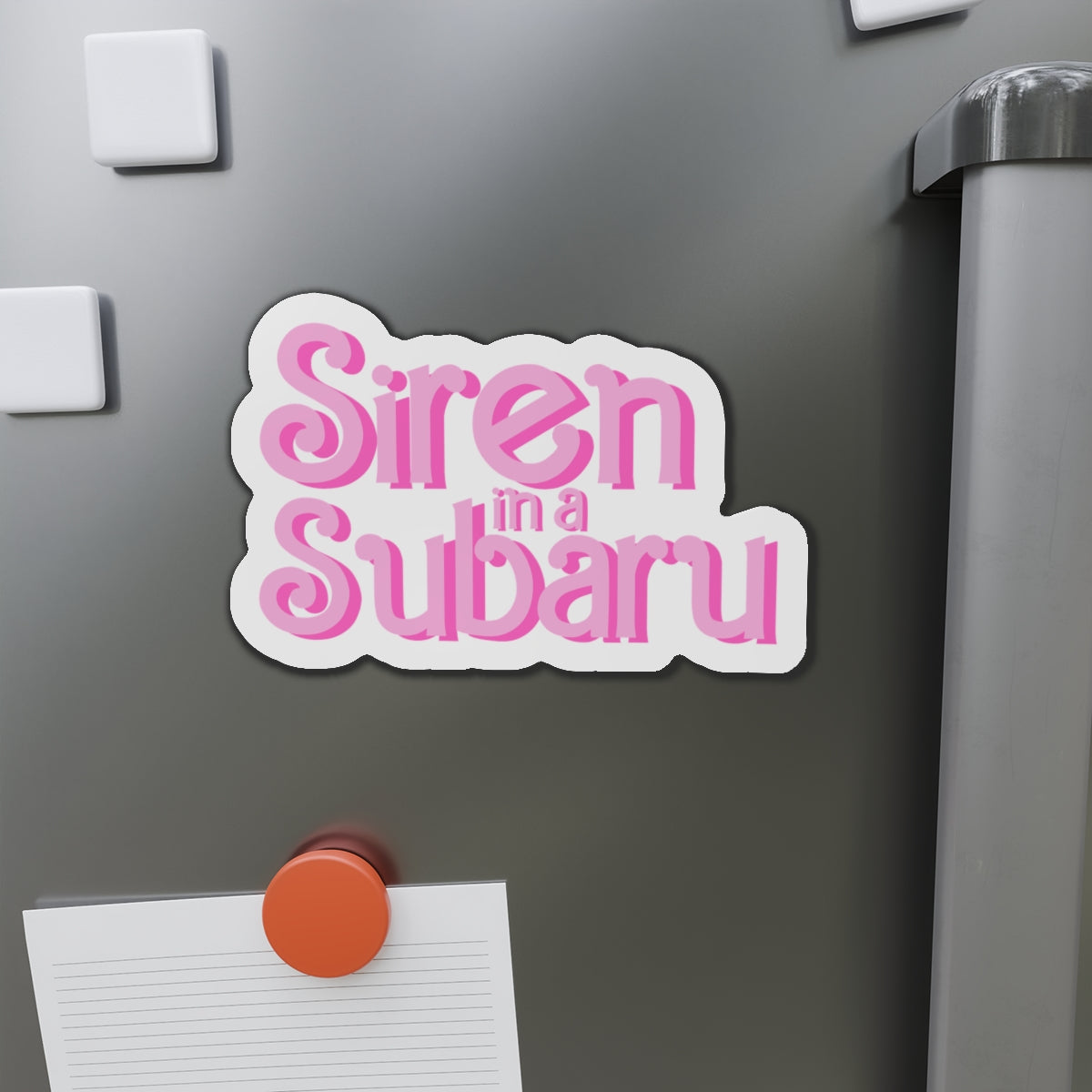 Siren in a Subaru Die-Cut Magnet - Fun Car Enthusiast Décor, Unique Gift for Subaru Lovers, Quirky Refrigerator Magnet, Auto [...]
