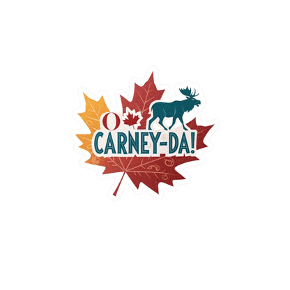 O Carney-da! Fun Canadian Kiss-Cut Vinyl Decals, Moose Designs for Car Stickers, Scrapbooking, Gifts, Canada Day Decor, Unique Vinyl Art