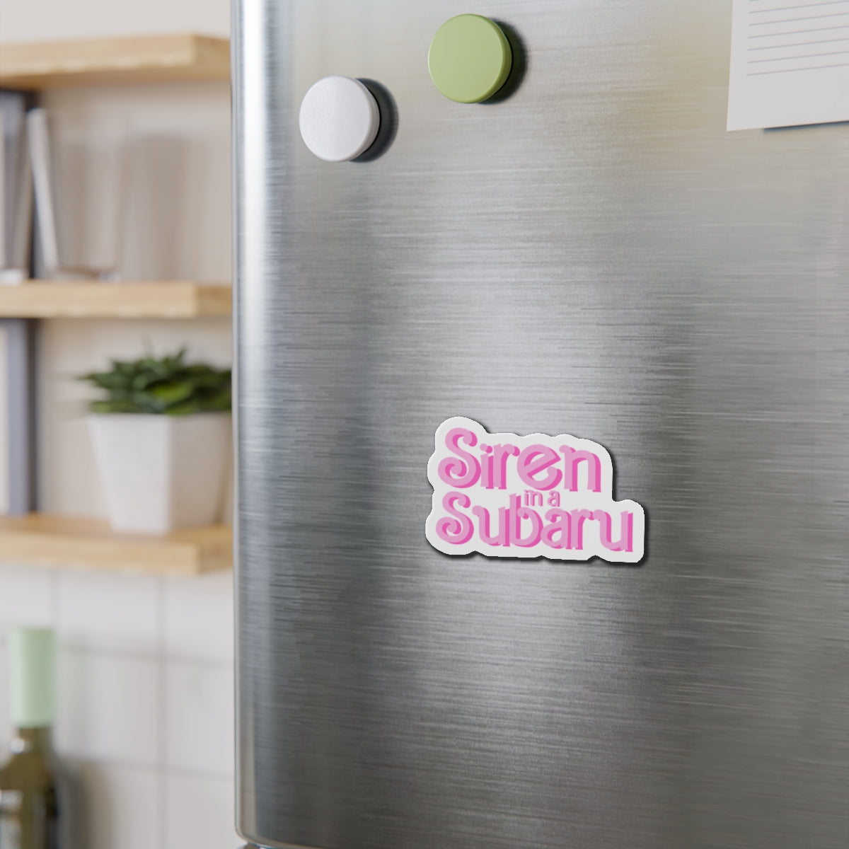 Siren in a Subaru Die-Cut Magnet - Fun Car Enthusiast Décor, Unique Gift for Subaru Lovers, Quirky Refrigerator Magnet, Auto [...]
