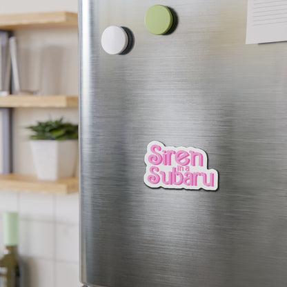 Siren in a Subaru Die-Cut Magnet - Fun Car Enthusiast Décor, Unique Gift for Subaru Lovers, Quirky Refrigerator Magnet, Auto [...]