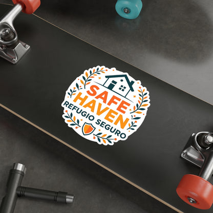 Safe Haven Bilingual Die-Cut Stickers