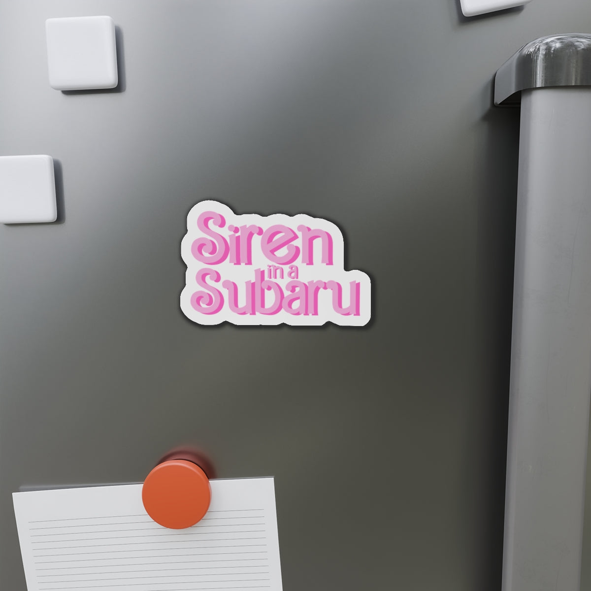Siren in a Subaru Die-Cut Magnet - Fun Car Enthusiast Décor, Unique Gift for Subaru Lovers, Quirky Refrigerator Magnet, Auto [...]