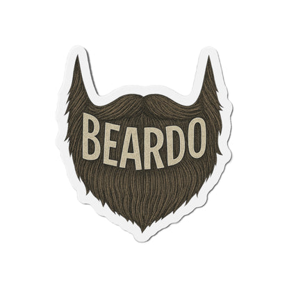 Beardo Beard-Shaped Die-Cut Magnet, Funny Gift for Bearded Men, Home Decor, Refrigerator Magnet, Beardo Magnet