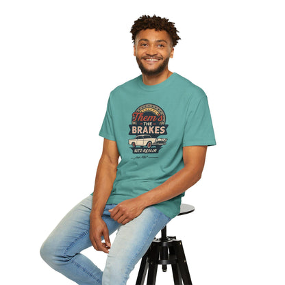 Them's The Brakes Vintage Auto Repair Graphic Tee, Unisex T-Shirt, Car Lover Gift, Dad Shirt, Classic Car Style