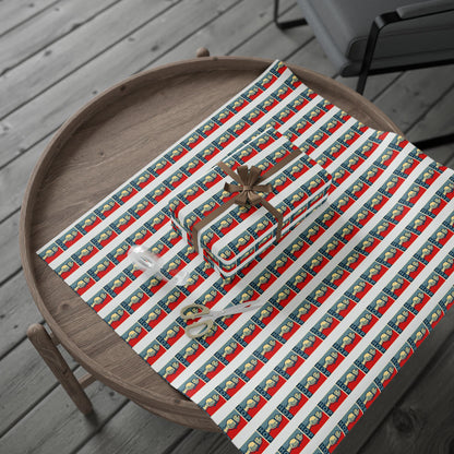 Portland Frog 'Hop' Pattern Wrapping Paper | Anti Trump Christmas | Resist | Foxtrot Delta Tango
