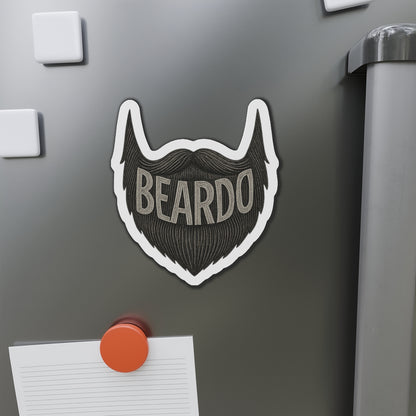Beardo Beard-Themed Die-Cut Magnet, Fun Décor for Bearded Friends, Great Gift for Father's Day, Hipster Home Accents, Kitchen, Office