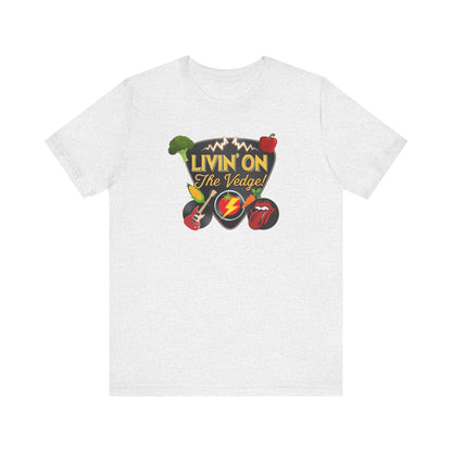 Rocking Veggie Graphic Tee, Funny Food Shirt, Music Lovers Gift, Unisex Humor T-Shirt, Casual Wear for Parties