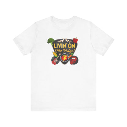Rocking Veggie Graphic Tee, Funny Food Shirt, Music Lovers Gift, Unisex Humor T-Shirt, Casual Wear for Parties