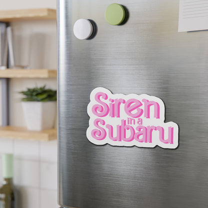 Siren in a Subaru Die-Cut Magnet - Fun Car Enthusiast Décor, Unique Gift for Subaru Lovers, Quirky Refrigerator Magnet, Auto [...]