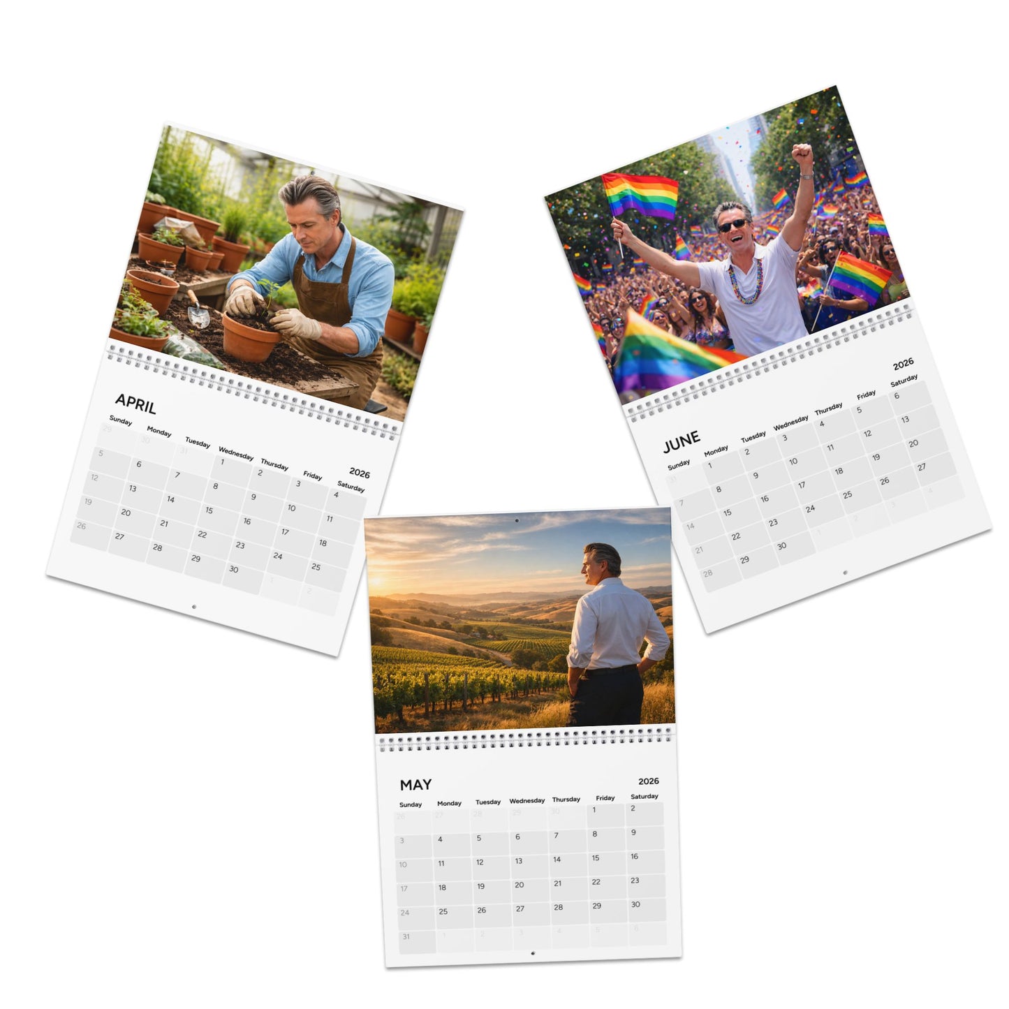 Daddy Newson 2026 Wall Calendar | Monthly Planner | Different theme for every month