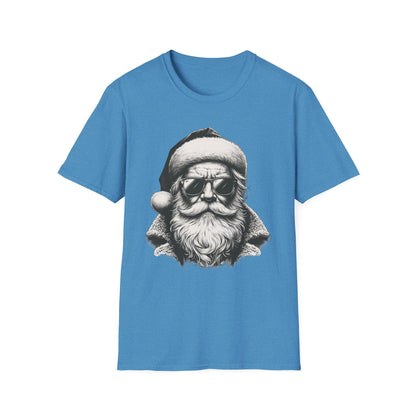 Cool Santa Graphic Unisex T-Shirt, Funny Holiday Tee, Christmas Gift, Retro Santa Shirt, Festive Apparel, Men and Women Holiday Wear