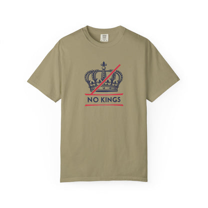 No Kings Rebel Crown T-Shirt - Unisex Garment-Dyed Tee for Festival, Casual Wear, Statement Shirt, Gift for Friends, No Kings Design