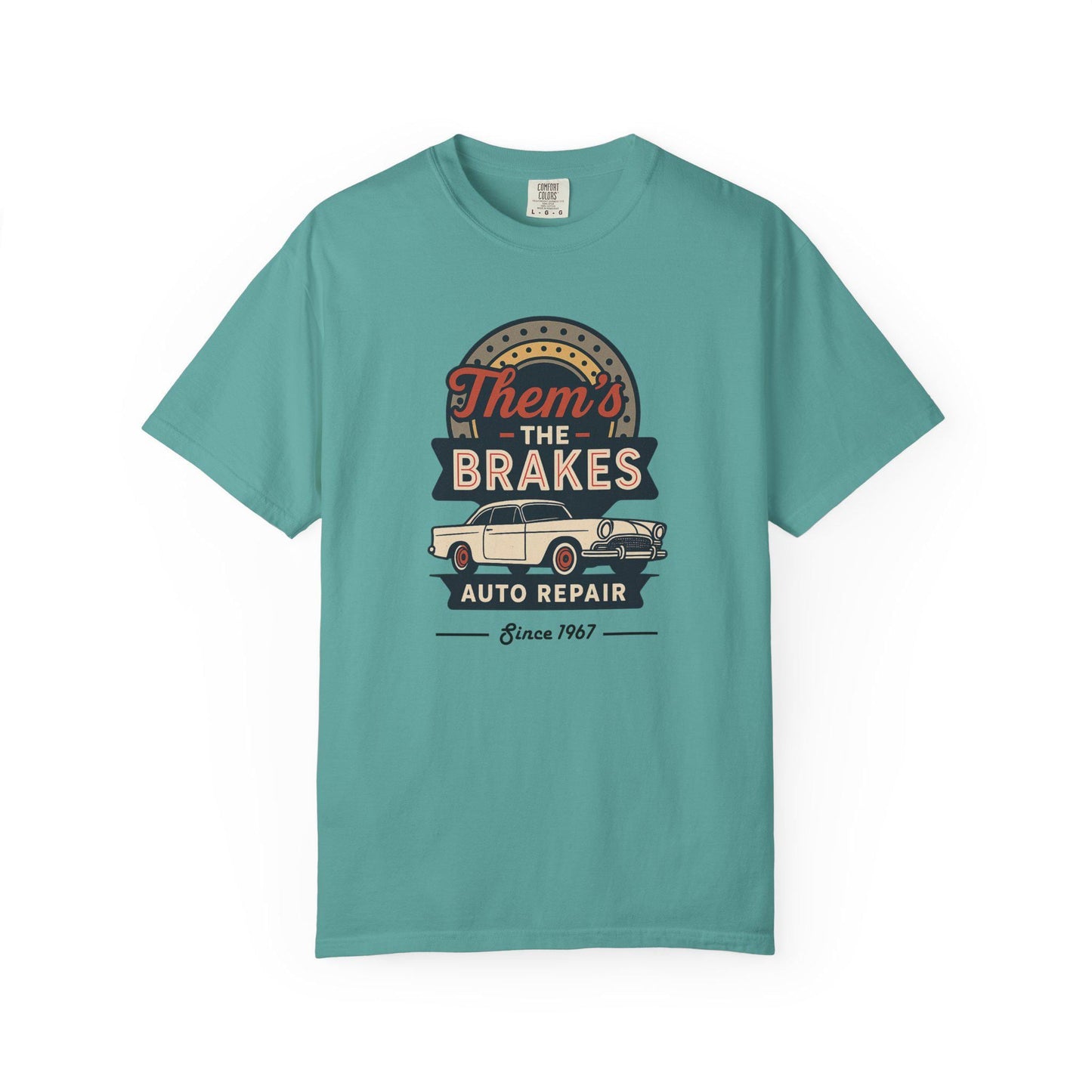 Them's The Brakes Vintage Auto Repair Graphic Tee, Unisex T-Shirt, Car Lover Gift, Dad Shirt, Classic Car Style