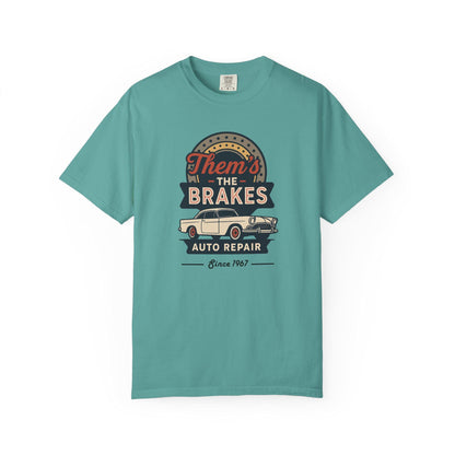 Them's The Brakes Vintage Auto Repair Graphic Tee, Unisex T-Shirt, Car Lover Gift, Dad Shirt, Classic Car Style