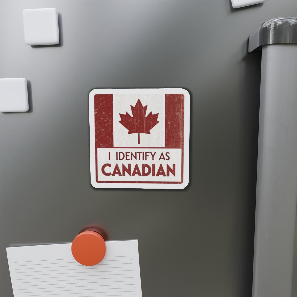 I Identify as Canadian Die-Cut Magnets - Fun Gifts for Canadians, Home Decor, Canada Day, Refrigerator Magnets, Car Magnets