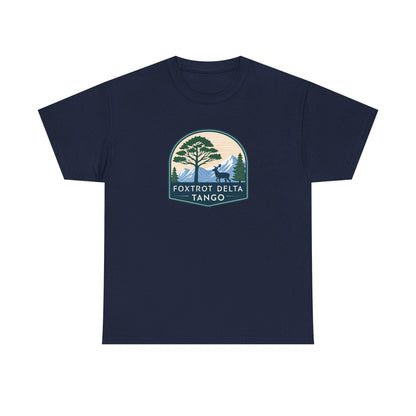 Foxtrot Delta Tango Nature Tee - Unisex Cotton Shirt for Outdoor Lovers
