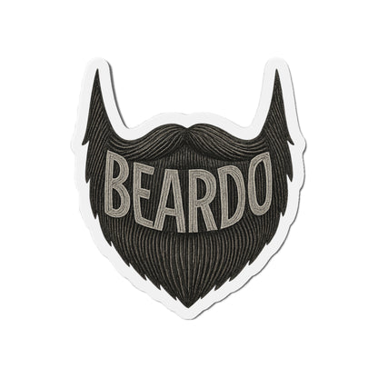 Beardo Beard-Themed Die-Cut Magnet, Fun Décor for Bearded Friends, Great Gift for Father's Day, Hipster Home Accents, Kitchen, Office