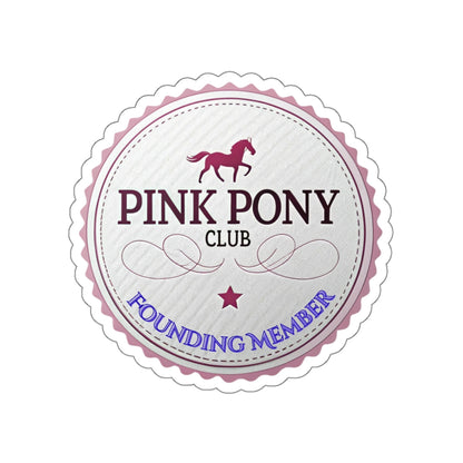 Pink Pony Club Die-Cut Stickers - Perfect for Horse Lovers, Laptop Decor, Party Favors, Scrapbooking, Gift Accessories