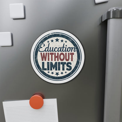 Education Without Limits Inspirational Die-Cut Magnets for Teachers and Students, Motivational Home Decor, Education Gifts, Classroom