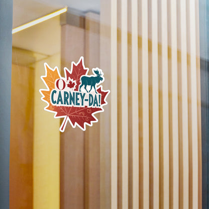 O Carney-da! Fun Canadian Kiss-Cut Vinyl Decals, Moose Designs for Car Stickers, Scrapbooking, Gifts, Canada Day Decor, Unique Vinyl Art
