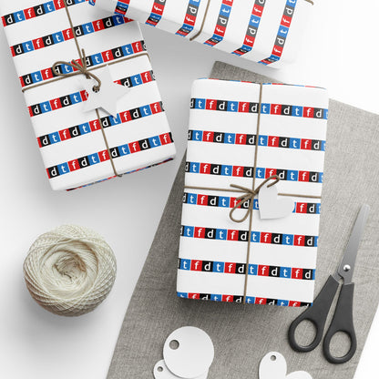 FDT Design Wrapping Paper | Foxtrot Delta Tango | Anti Trump Design | Alternative Gift Wrap