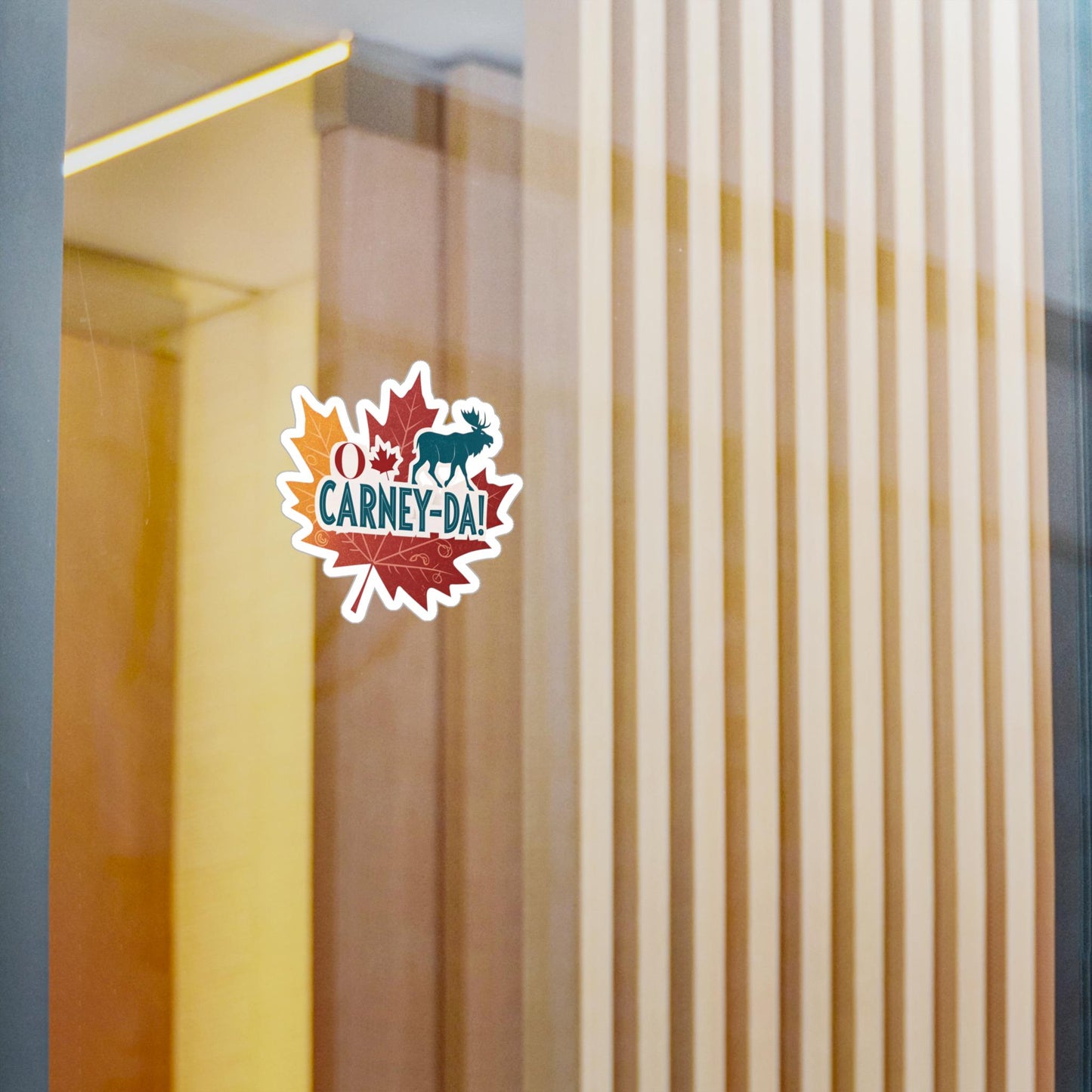 O Carney-da! Fun Canadian Kiss-Cut Vinyl Decals, Moose Designs for Car Stickers, Scrapbooking, Gifts, Canada Day Decor, Unique Vinyl Art