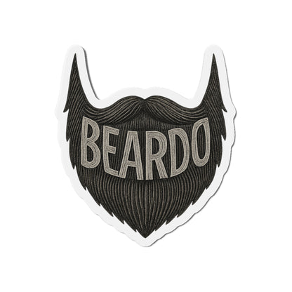 Beardo Beard-Themed Die-Cut Magnet, Fun Décor for Bearded Friends, Great Gift for Father's Day, Hipster Home Accents, Kitchen, Office